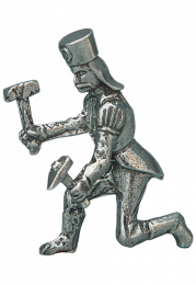 Erzsucher kniend mit S/E