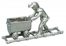 Erzsucher Wismut Figur/gleis/Hunt