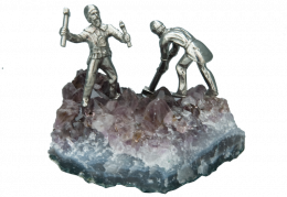 Erzsucher Amethyst, 2 Figuren